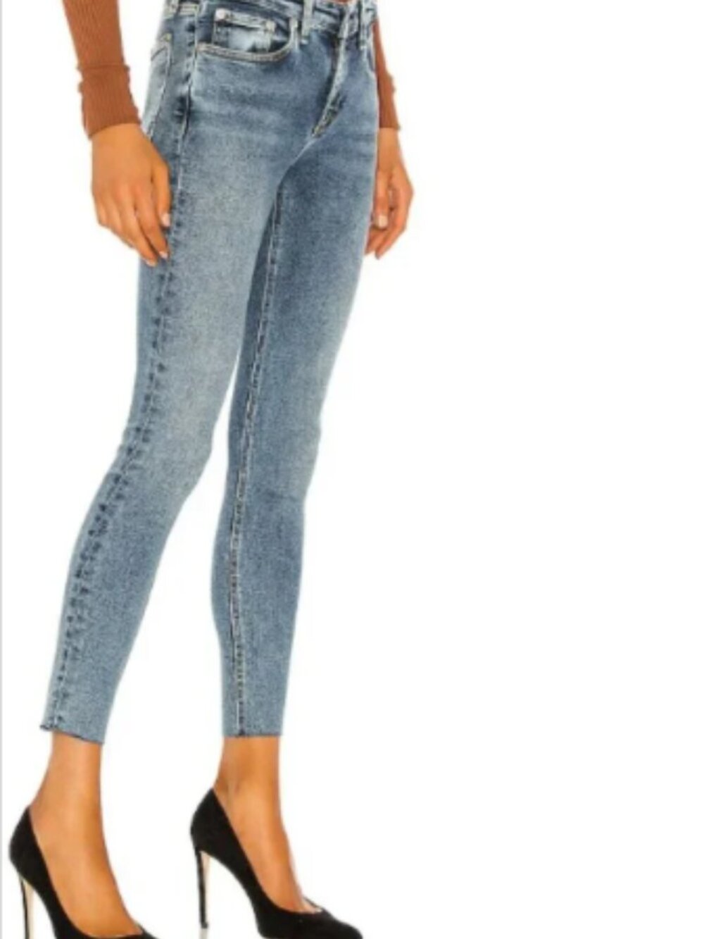 Rag & Bone Cate Mid-Rise Ankle Skinny Jeans Size 32 Morgan Wash Designer Denim